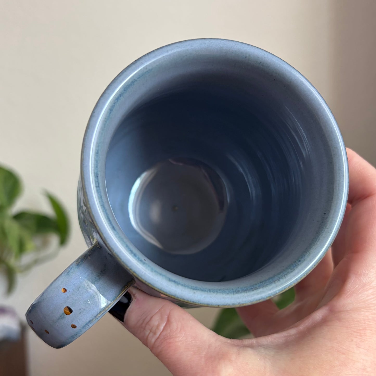 Moonlit Fern Mug • Blue Glaze • 15 fl oz