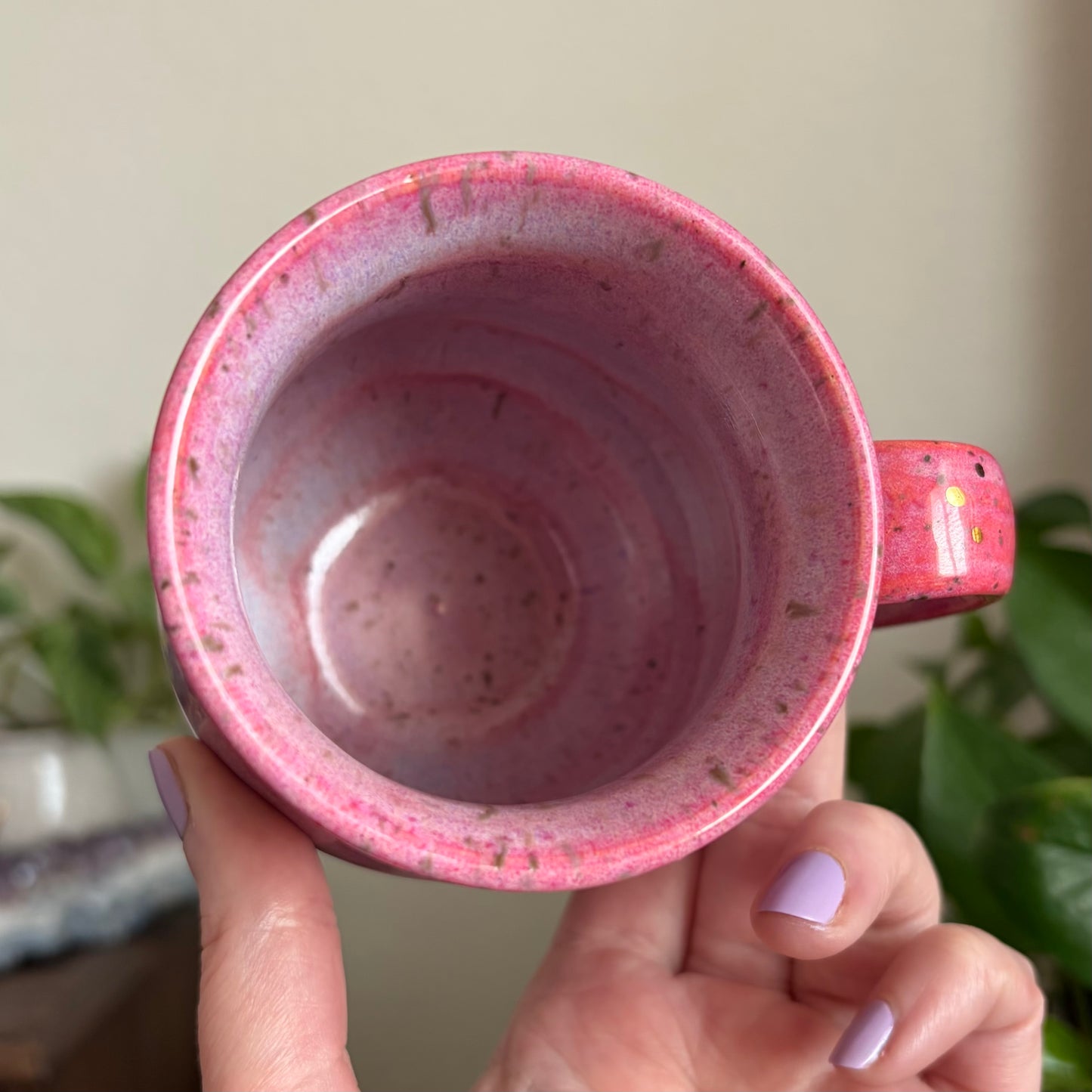 Moon Phase Cauldron Mug • Electric Cosmos Glaze • 11 fl oz