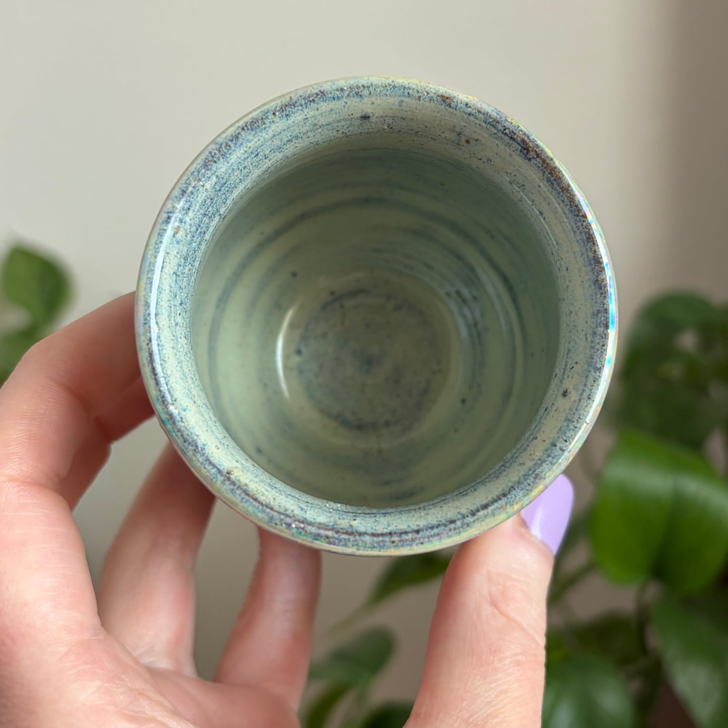Moon + Stars Mini Ritual Cauldron • Aura Meadow Glaze