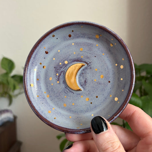 Crescent Moon Ring Bowl • Déjà Vu Glaze