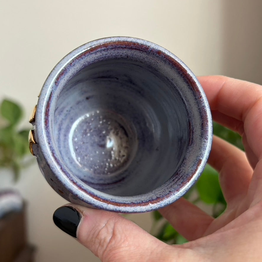 Moon Phase Mini Ritual Cauldron • Déjà Vu Glaze