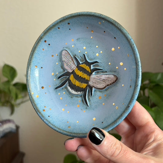 Bee Catchall • Blue Glaze