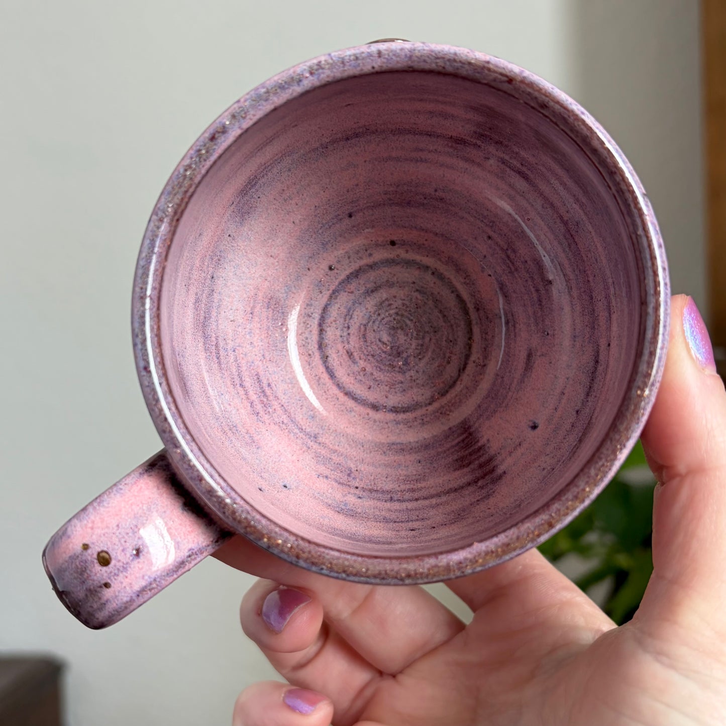 Moon + Clouds Mug • Bubblegum Glaze • 8 fl oz
