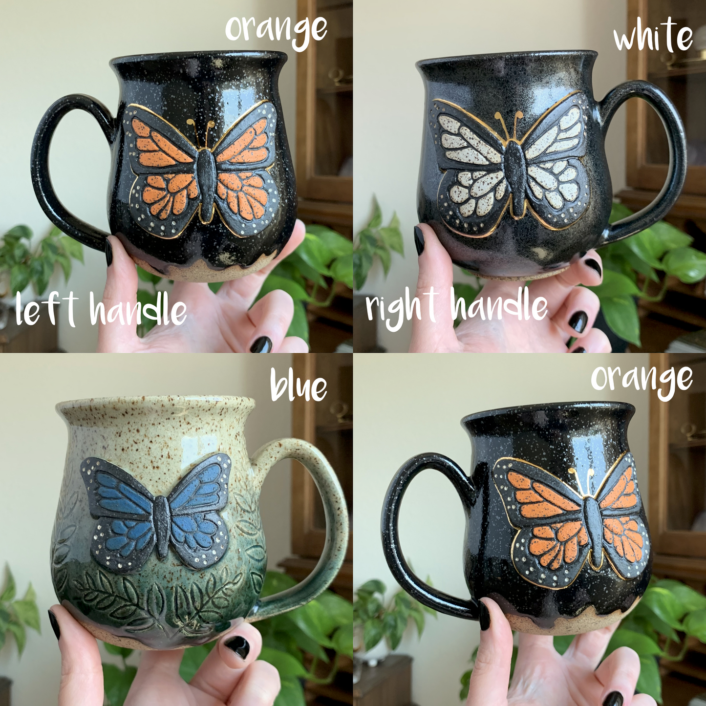 PRE-ORDER • Gloomy Ghost Mug • Raven Glaze *READ FULL DETAILS*
