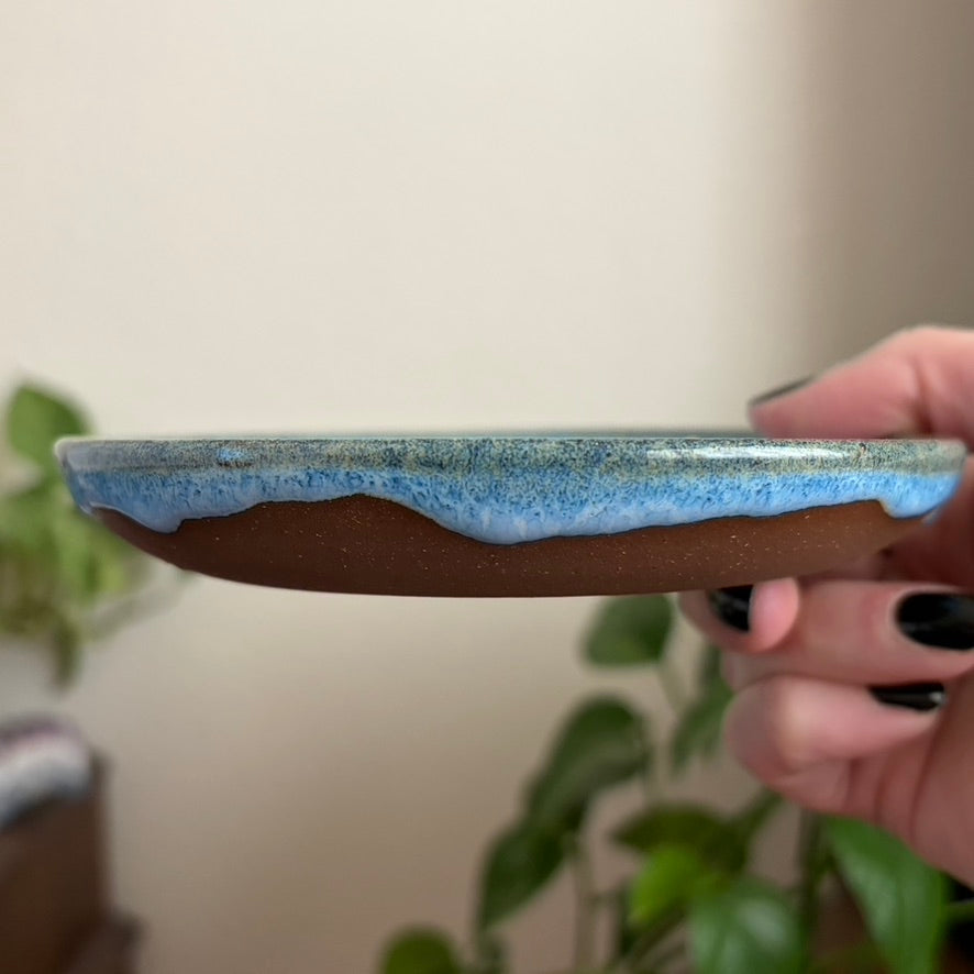 Moon + Stars Incense Holder • Blue Glaze