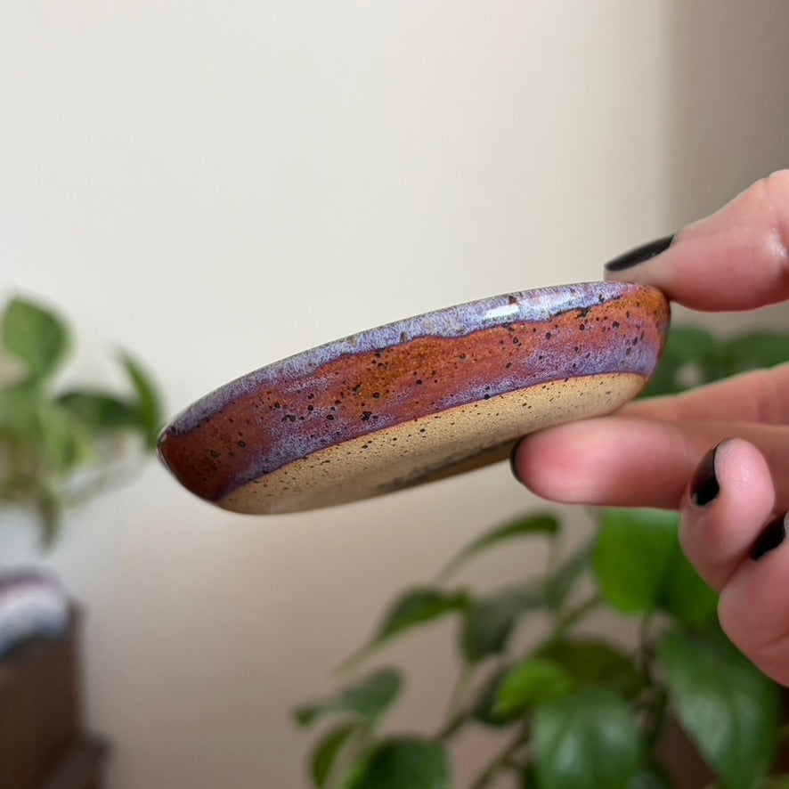 Crescent Moon Ring Bowl • Déjà Vu Glaze