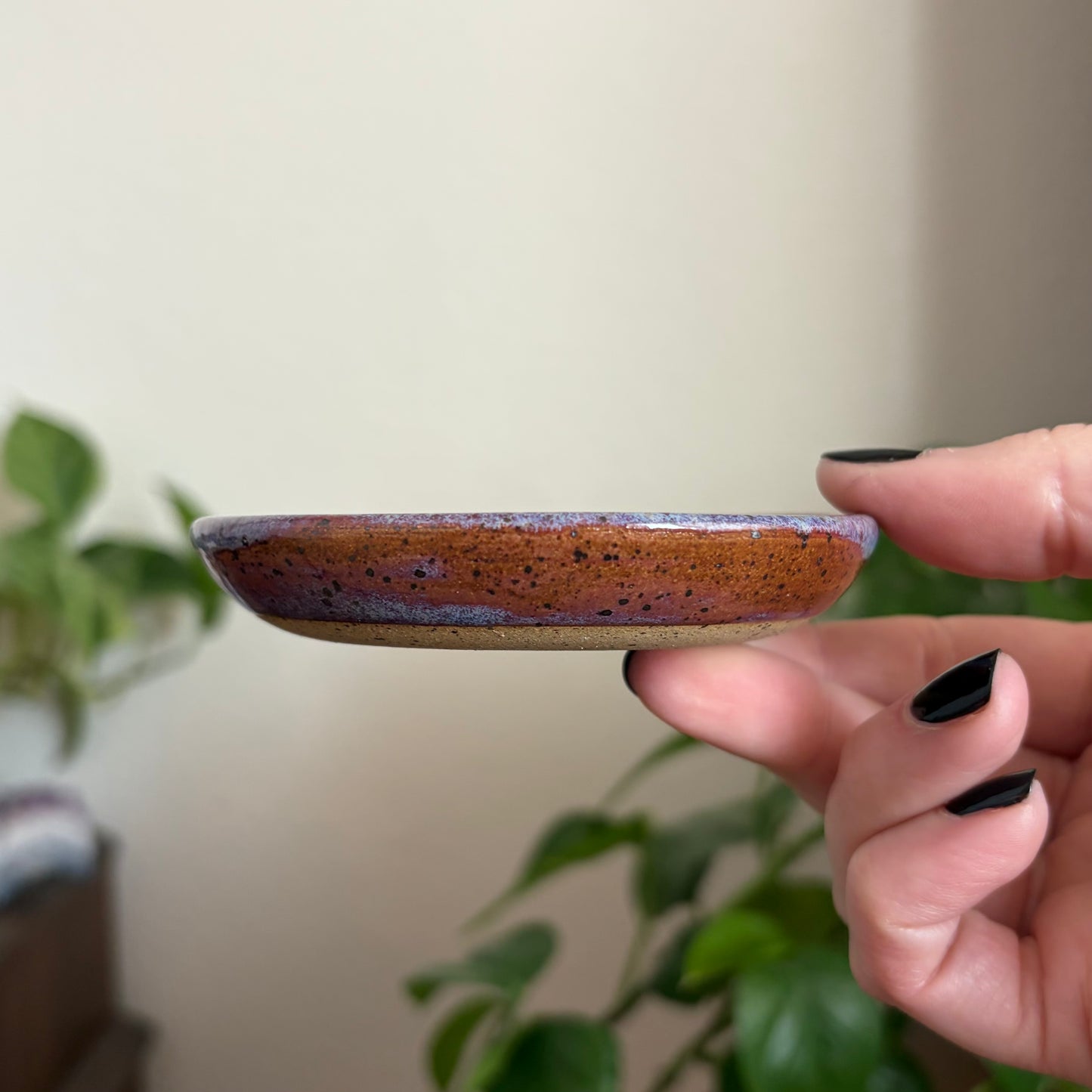 Crescent Moon Ring Bowl • Déjà Vu Glaze