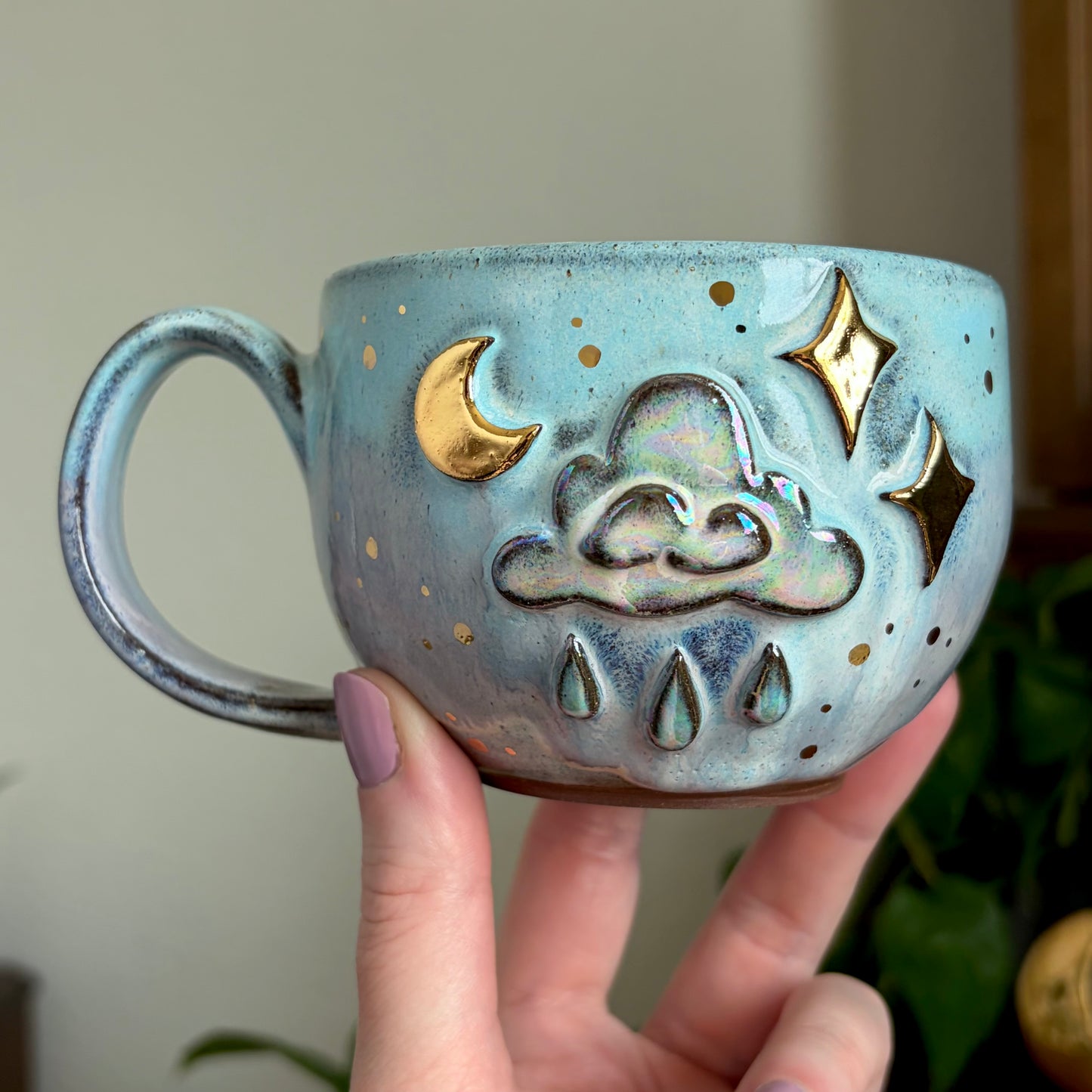 Rain Cloud Mug • Cotton Candy Sky Glaze • 10 fl oz