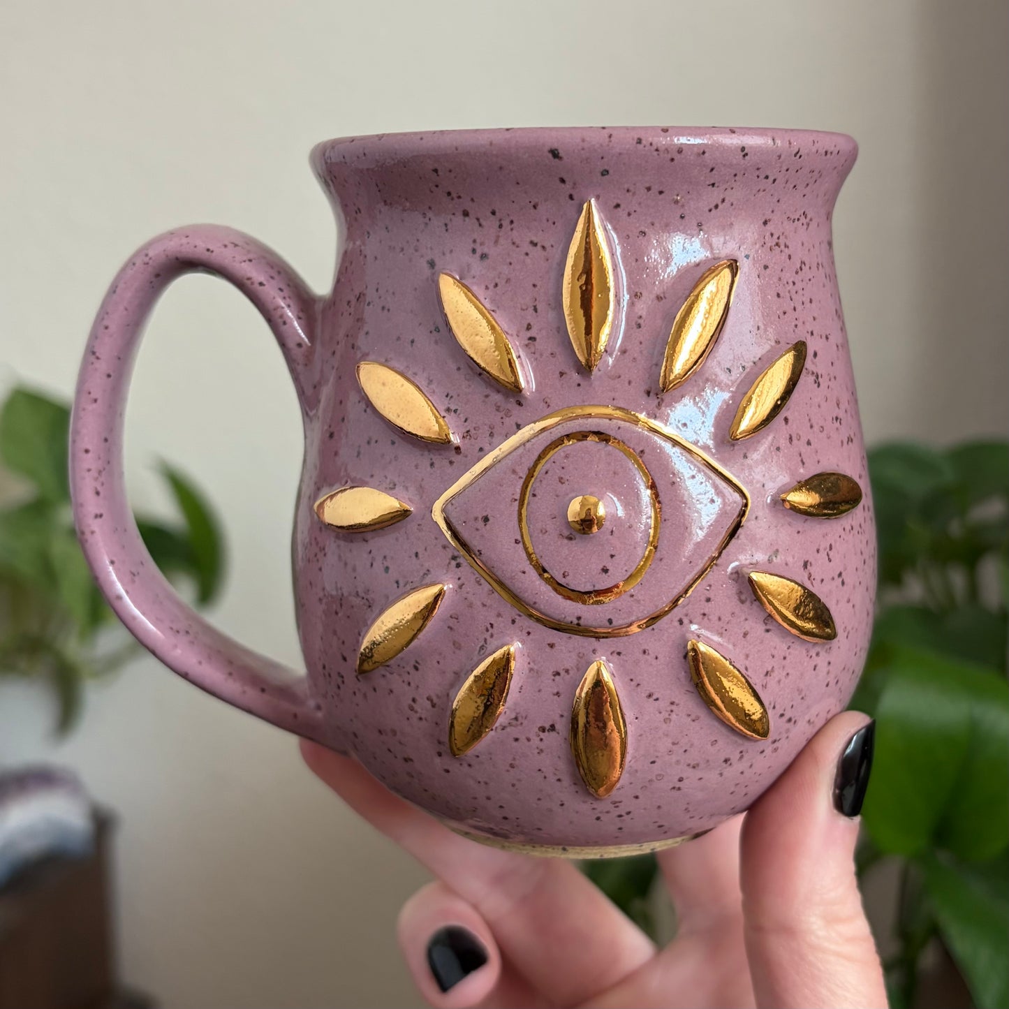 Third Eye Mug • Dusty Plum Glaze • 14 fl oz
