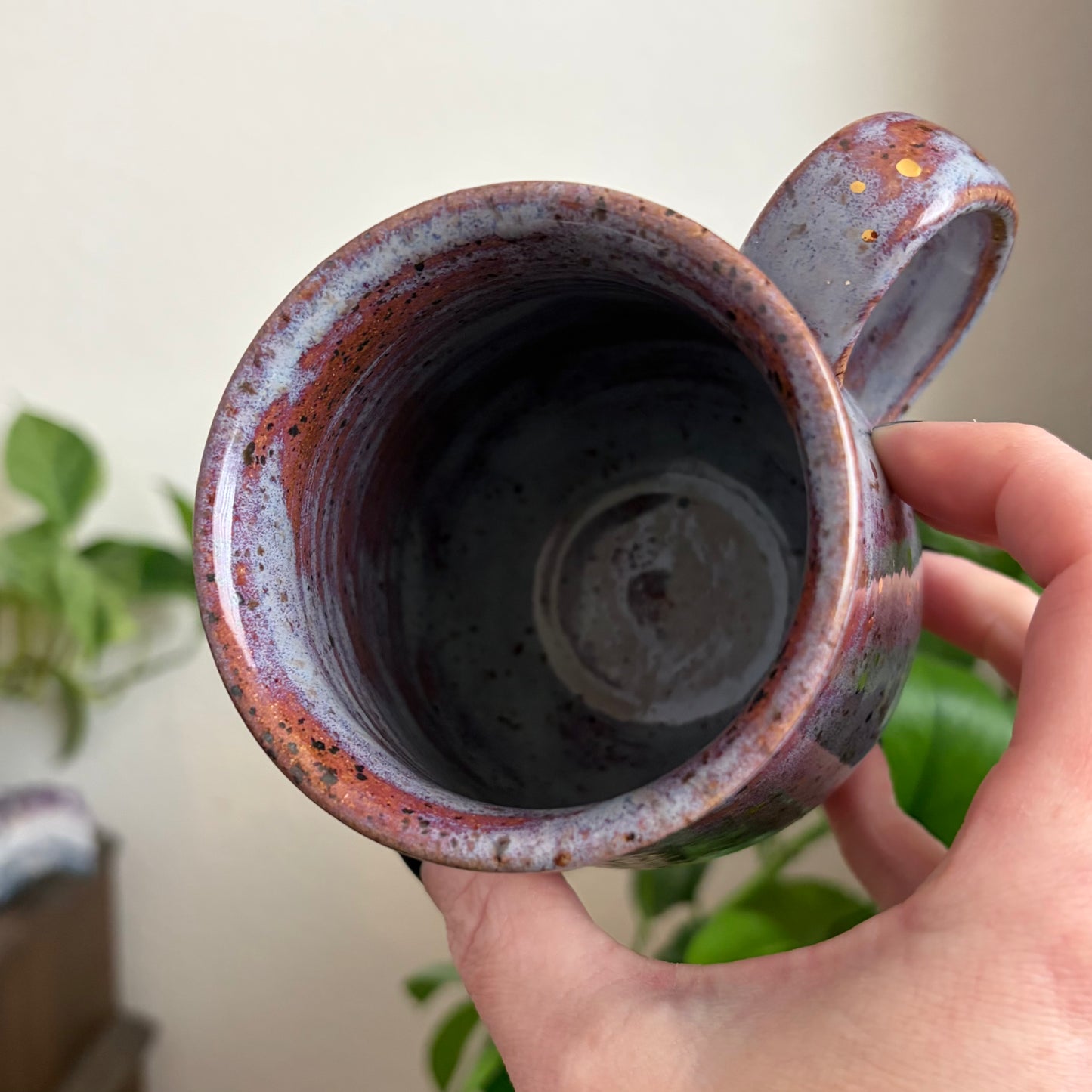 Celestial Cat Mug • Drippy Déjà Vu Glaze • 14 fl oz