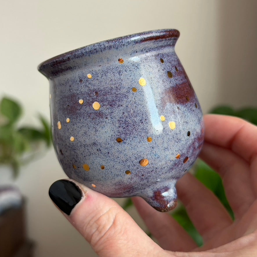 Moon Phase Mini Ritual Cauldron • Déjà Vu Glaze