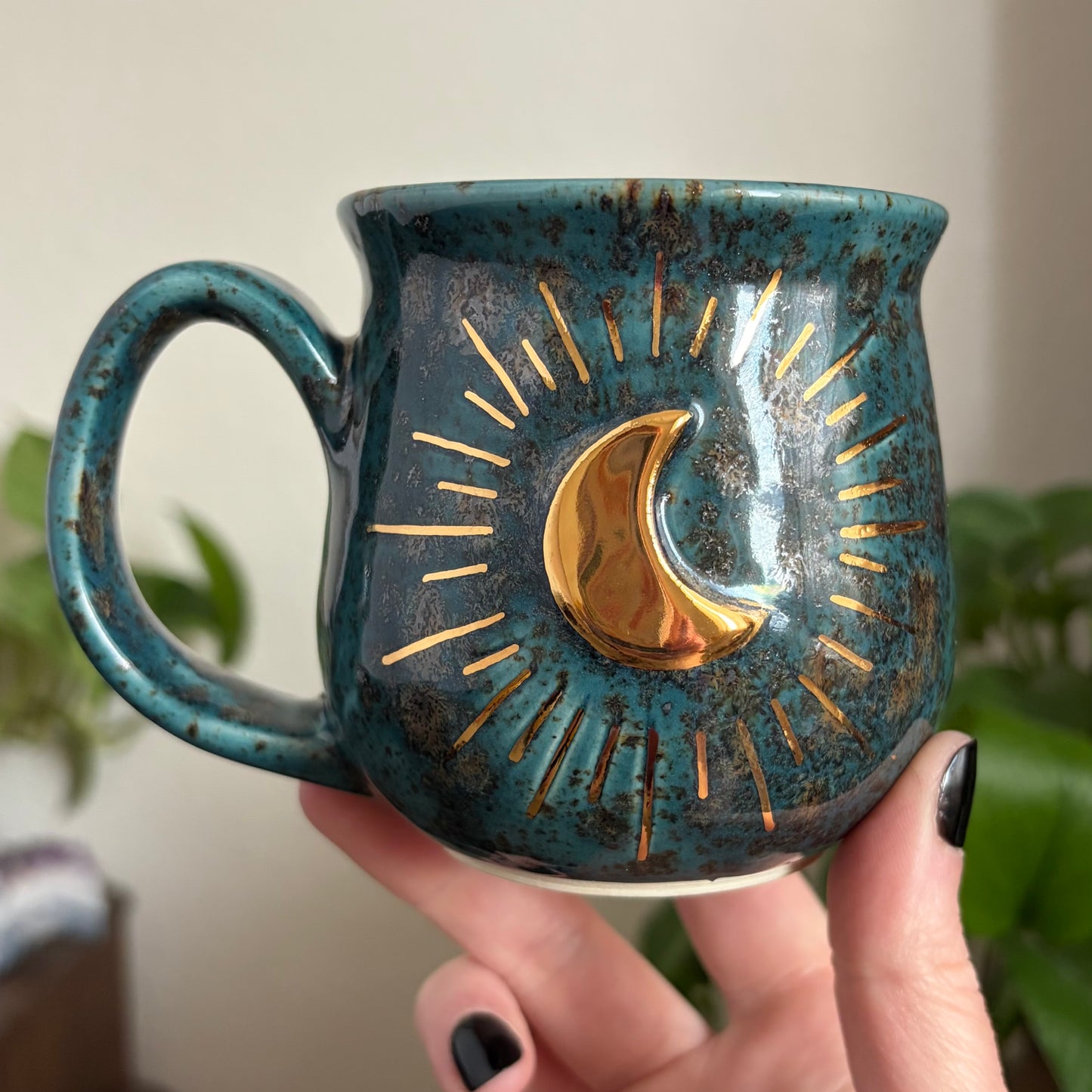 Crescent Burst Mug • Shipwreck Glaze • 11 fl oz