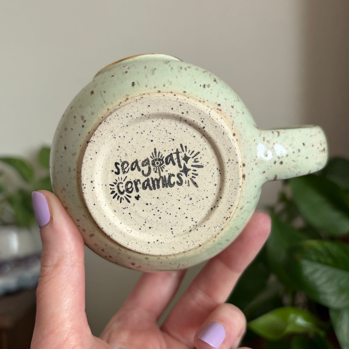 Moon + Star Mug • Meadow Glaze • 13 fl oz