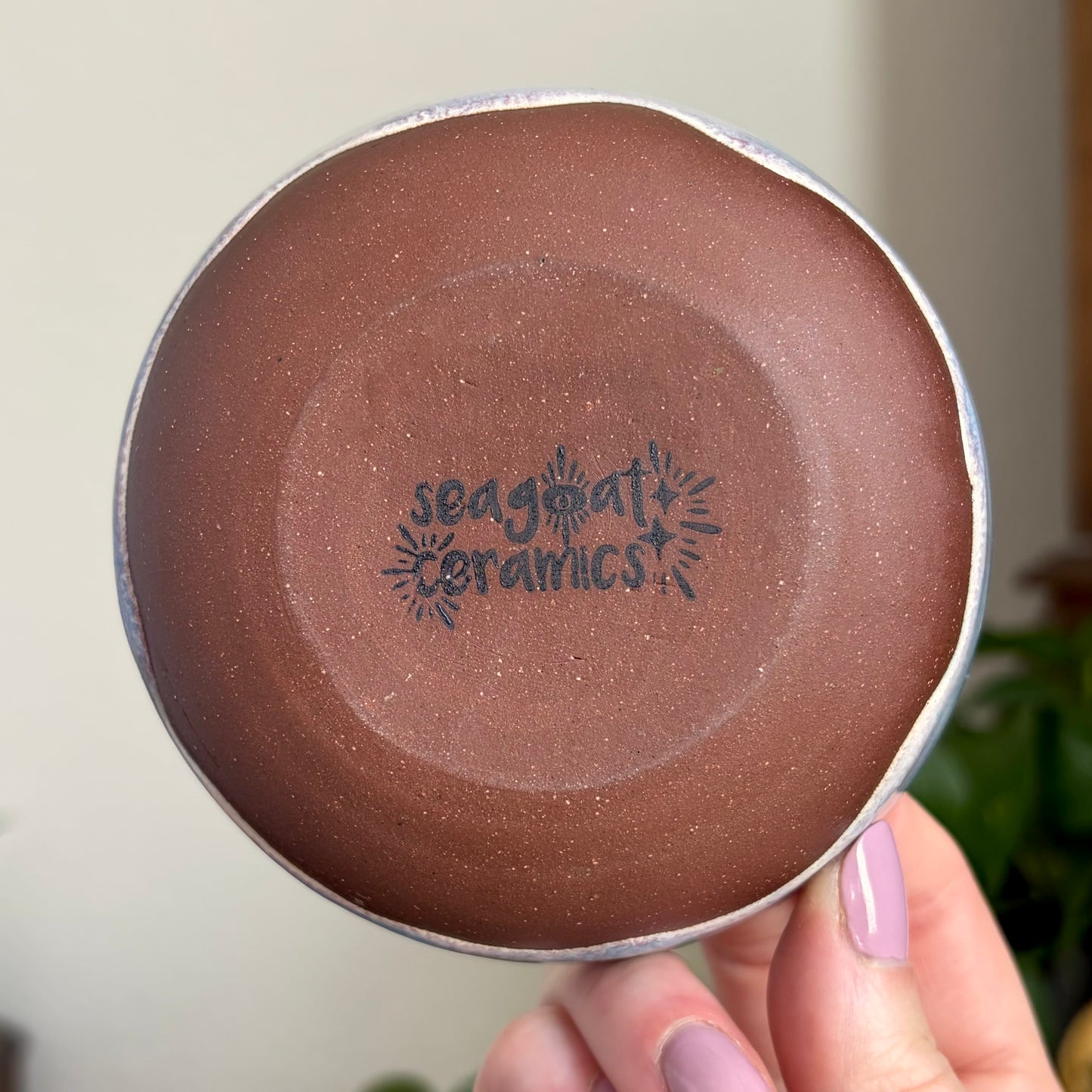 Dots Small Bowl • Cotton Candy Sky Glaze