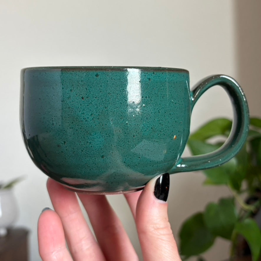 Moon Phase Mug • Emerald Glaze • 9 fl oz