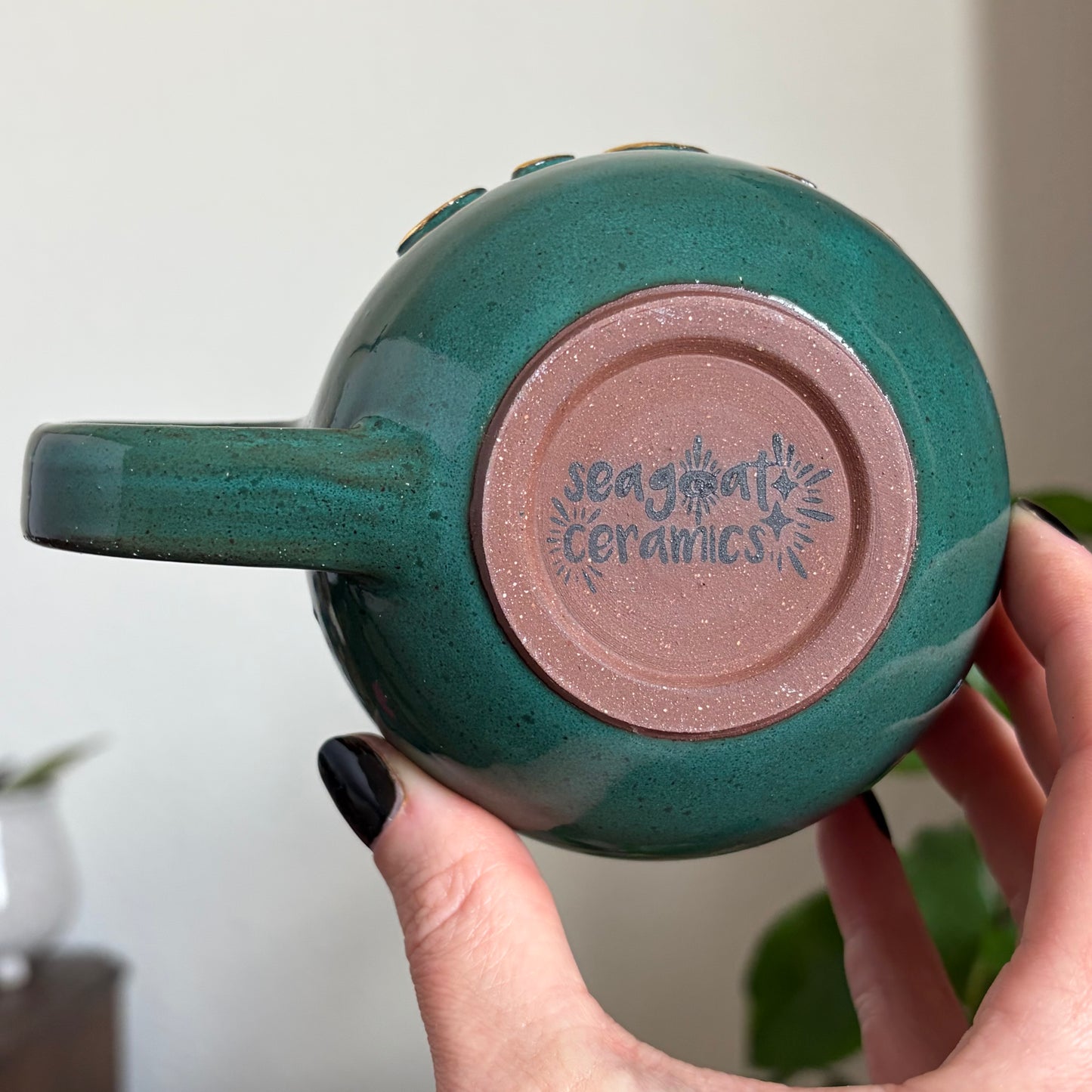 Moon Phase Mug • Emerald Glaze • 9 fl oz