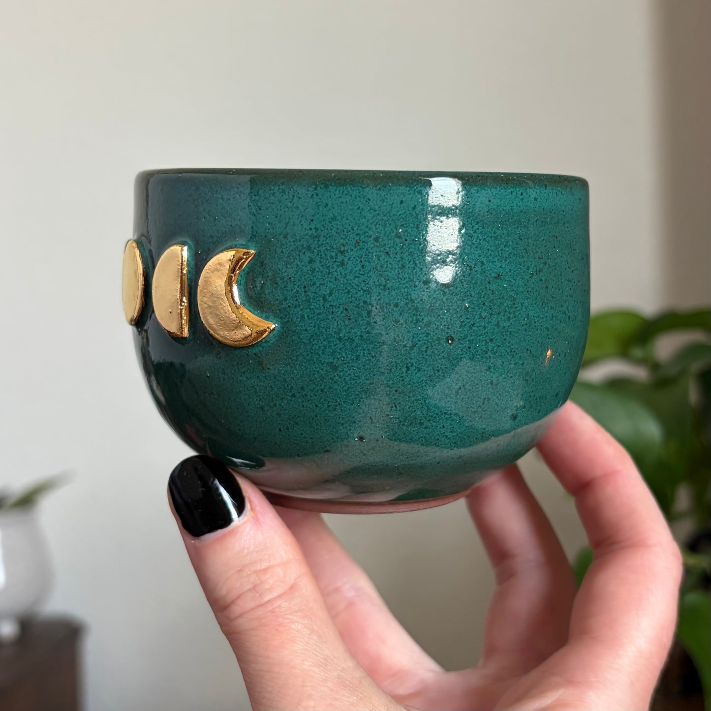 Moon Phase Mug • Emerald Glaze • 9 fl oz