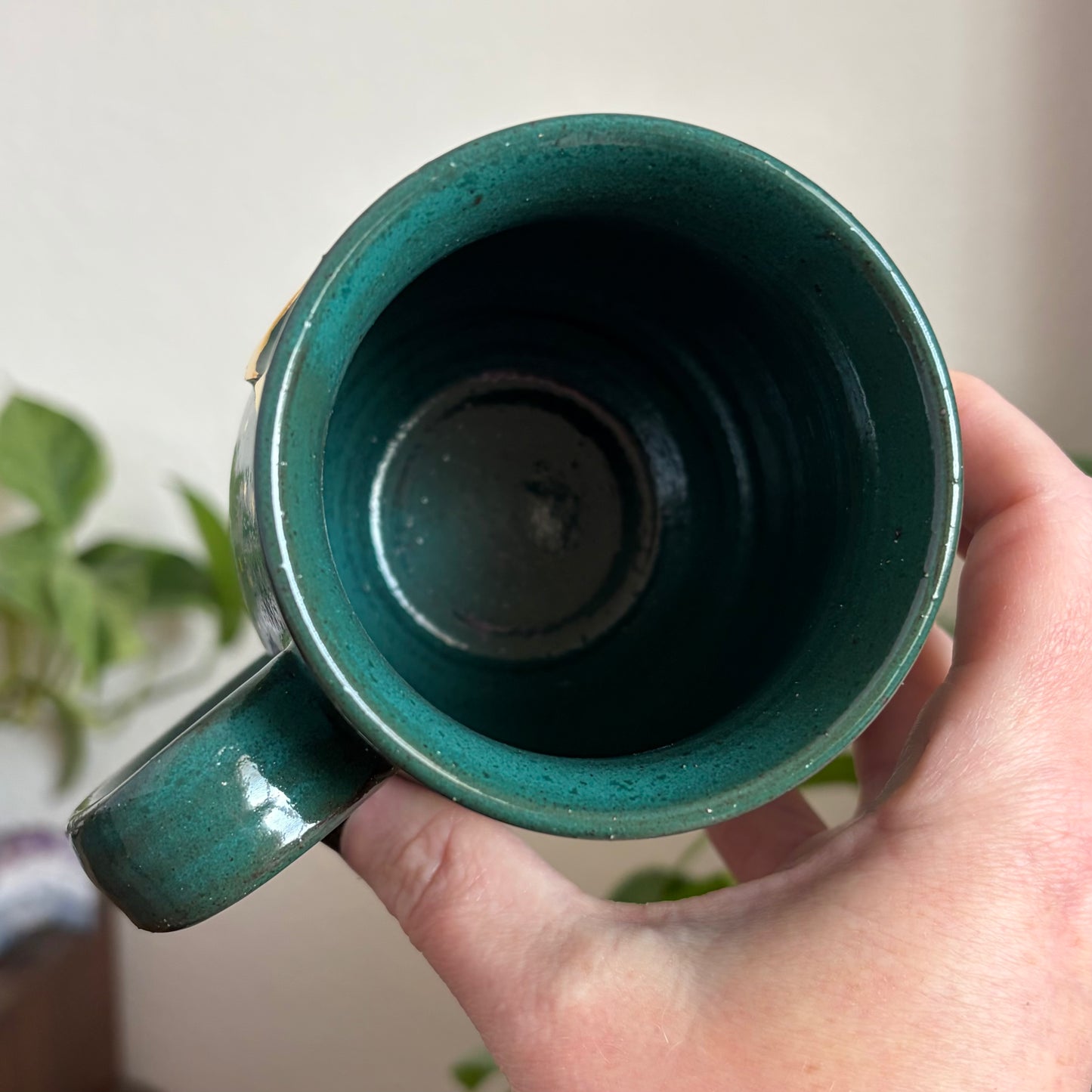 Moon + Star Mug • Emerald Glaze • 13 fl oz
