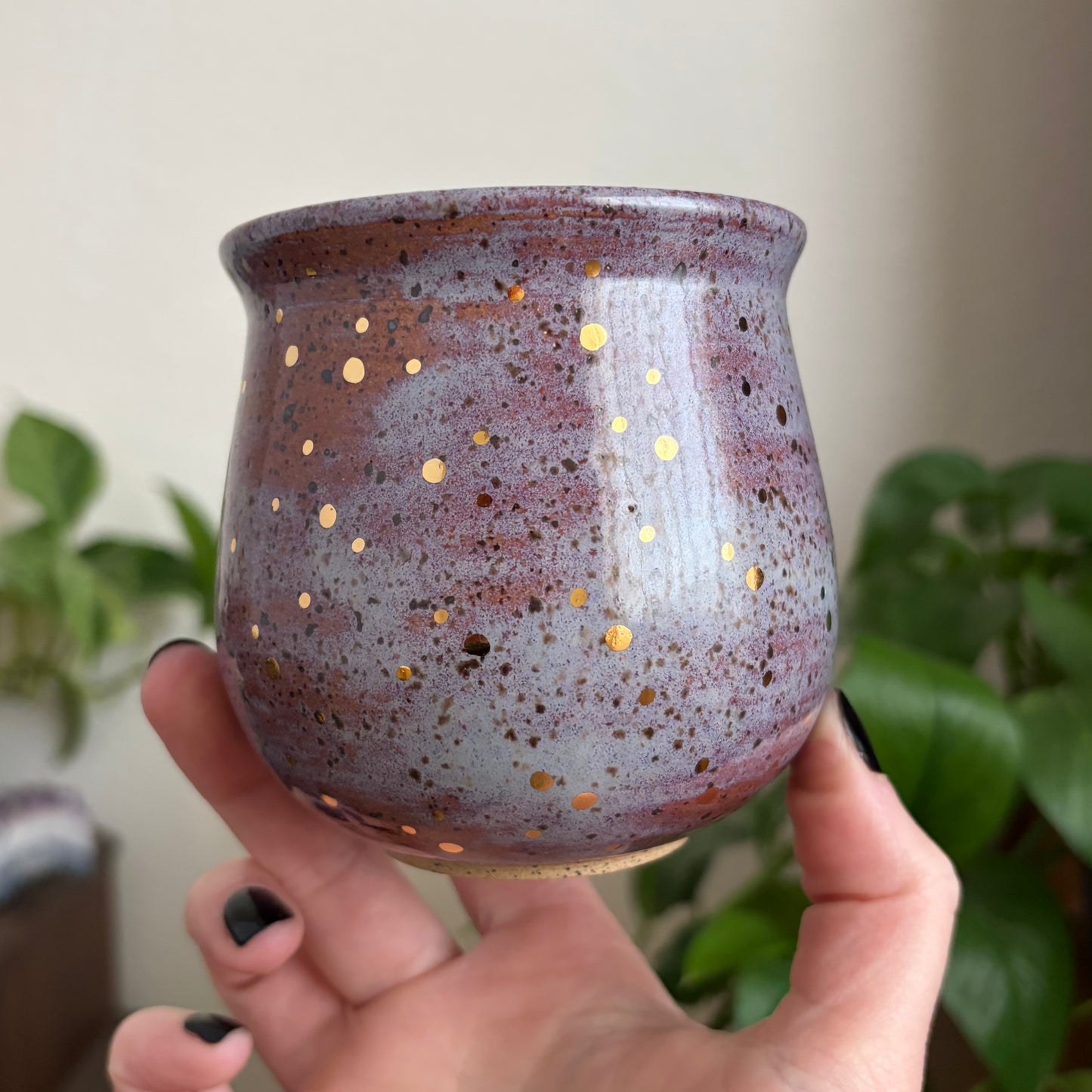 Bee Small Planter • Déjà Vu Glaze • Drainage
