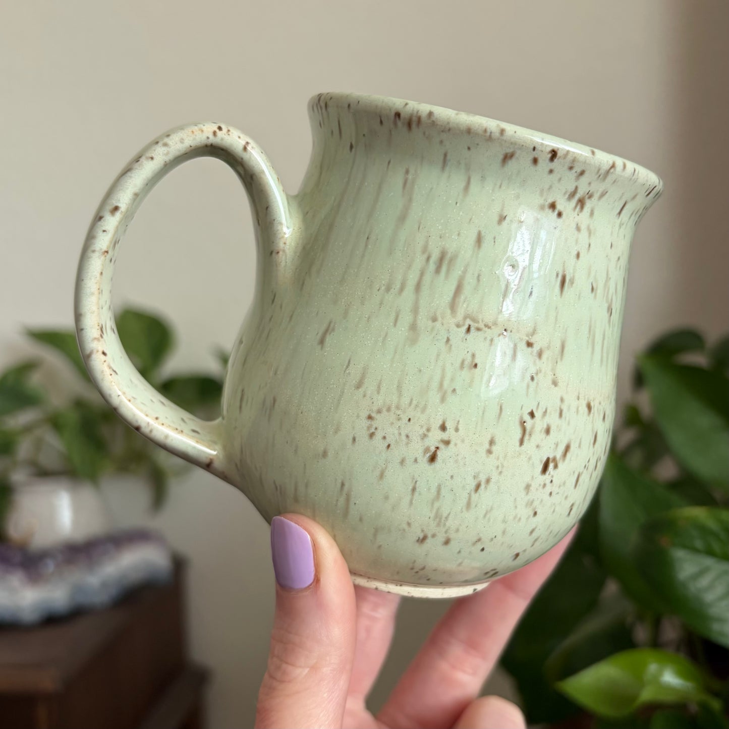 Moon + Star Mug • Meadow Glaze • 13 fl oz