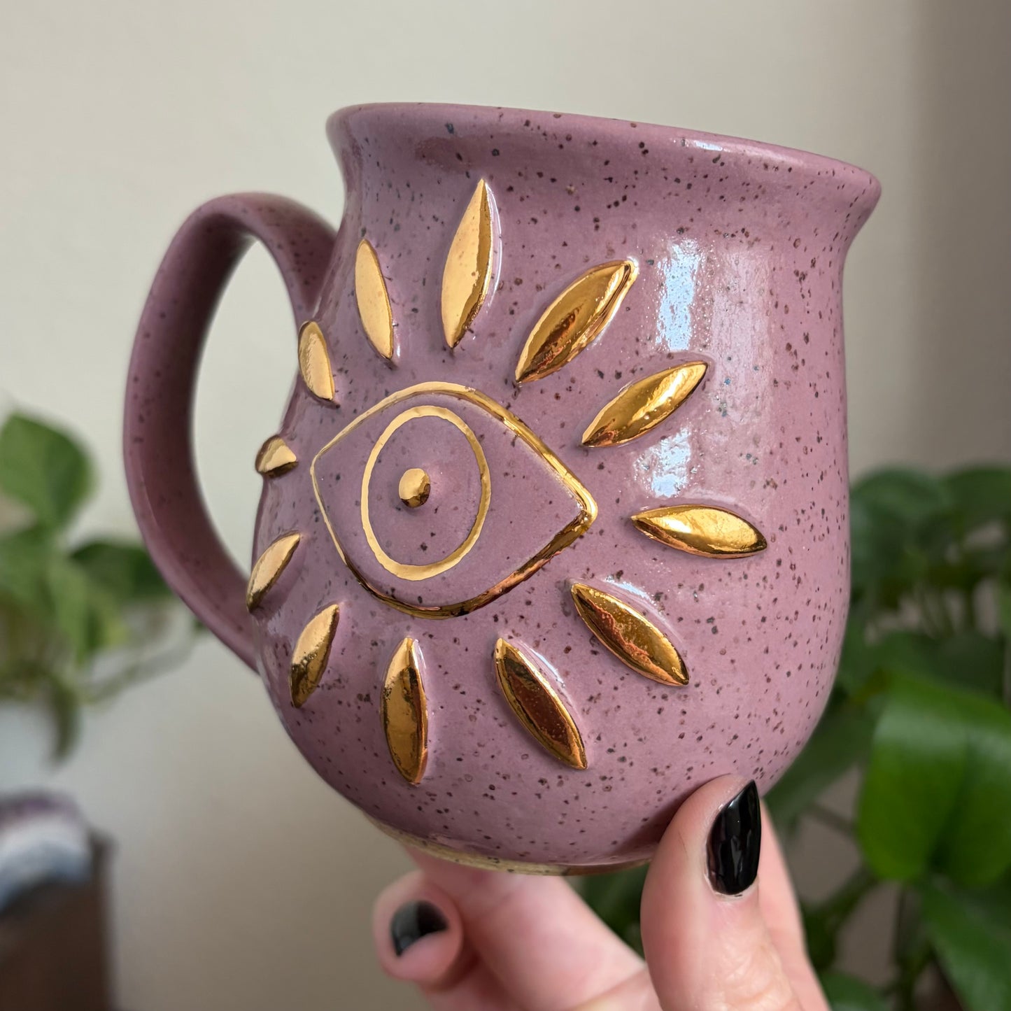 Third Eye Mug • Dusty Plum Glaze • 14 fl oz