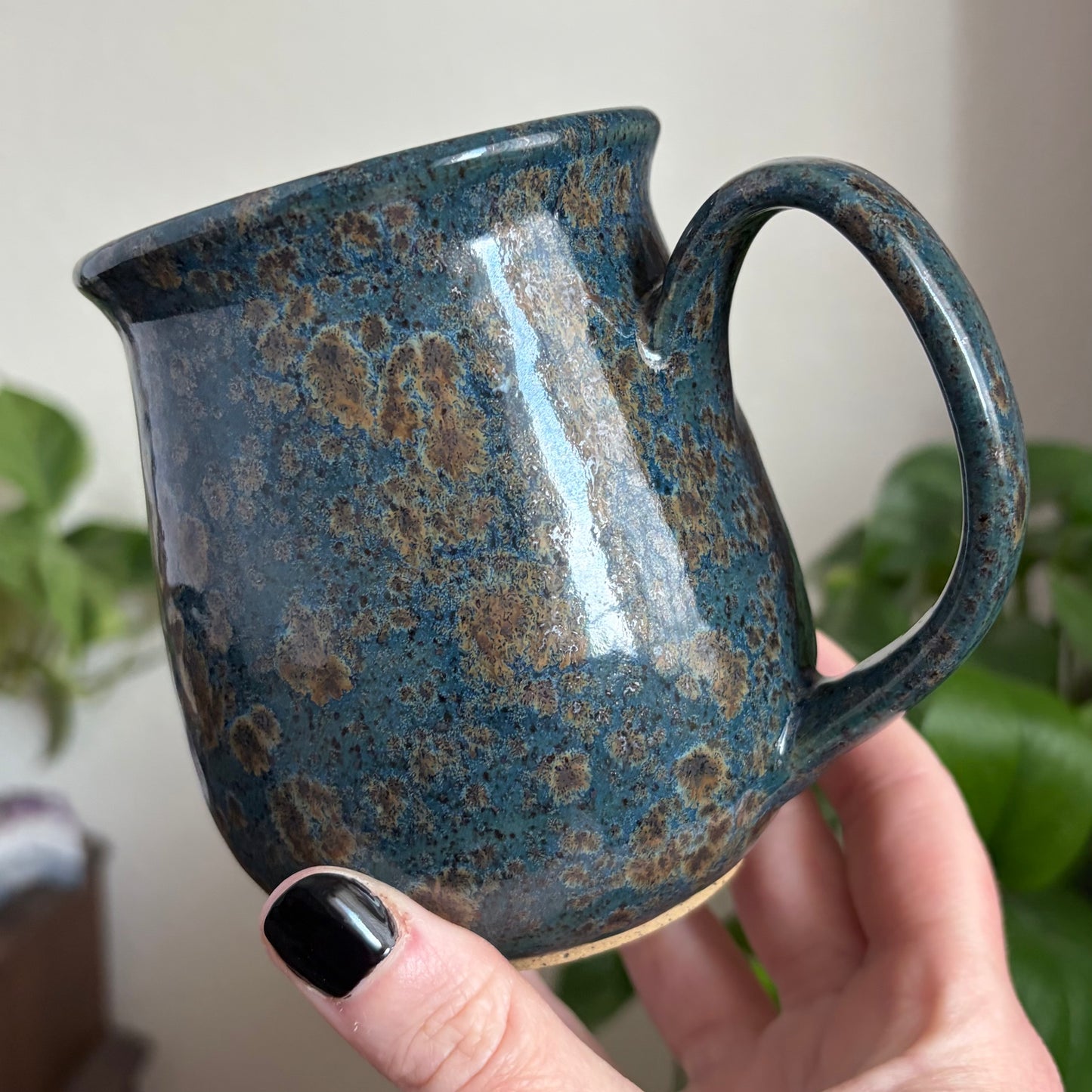 Celestial Raven Mug • Shipwreck Glaze • 15 fl oz