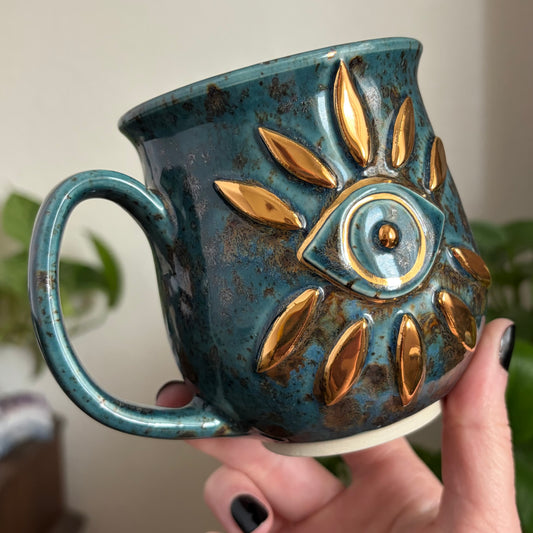 Third Eye Mug • Shipwreck Glaze • 13 fl oz