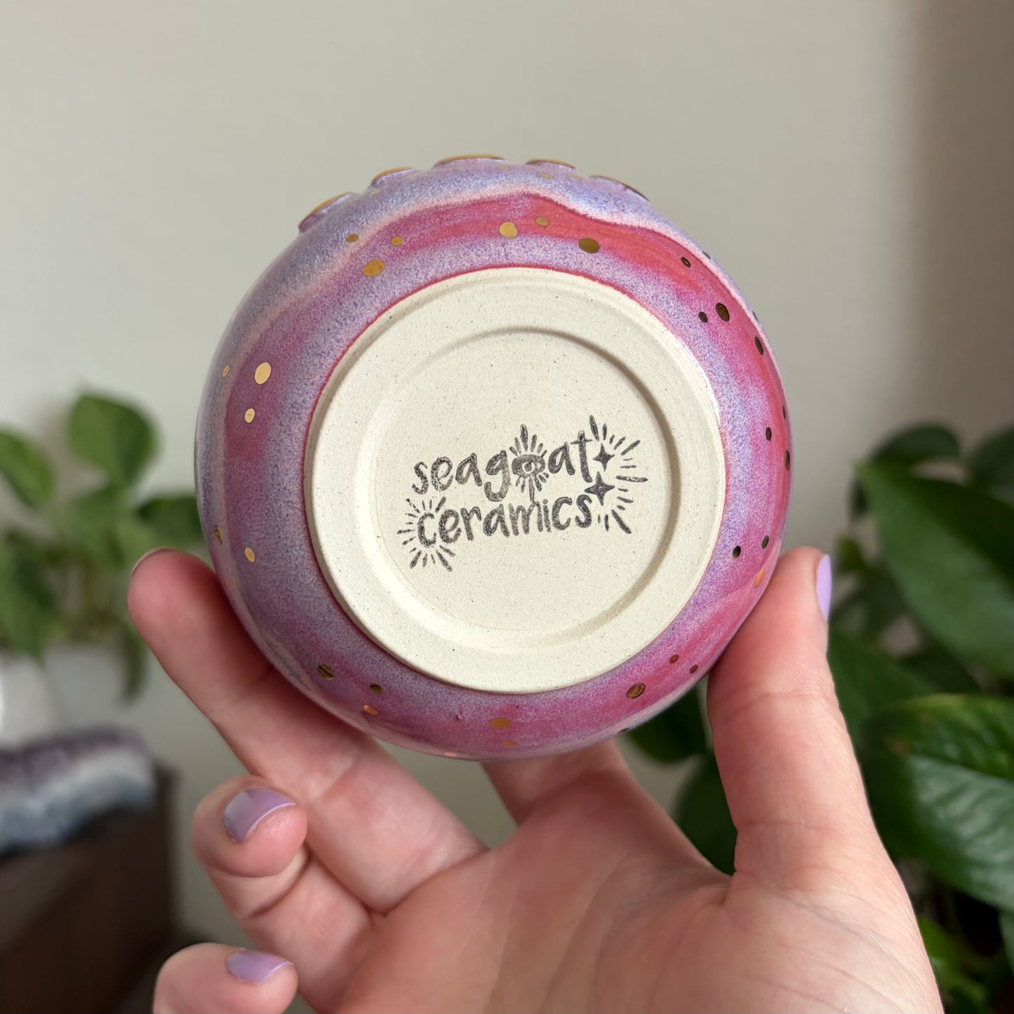 Moon Phase Small Bowl • Electric Cosmos Glaze