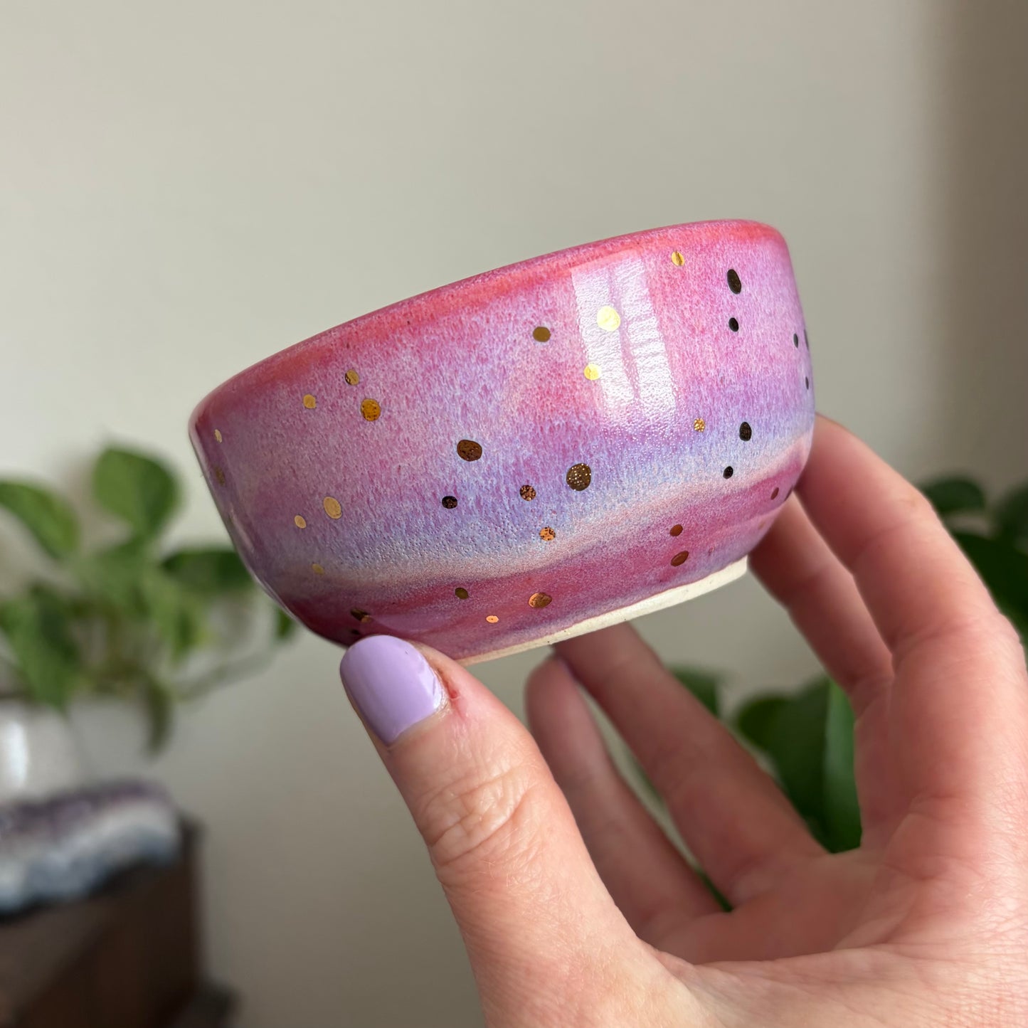 Moon Phase Small Bowl • Electric Cosmos Glaze