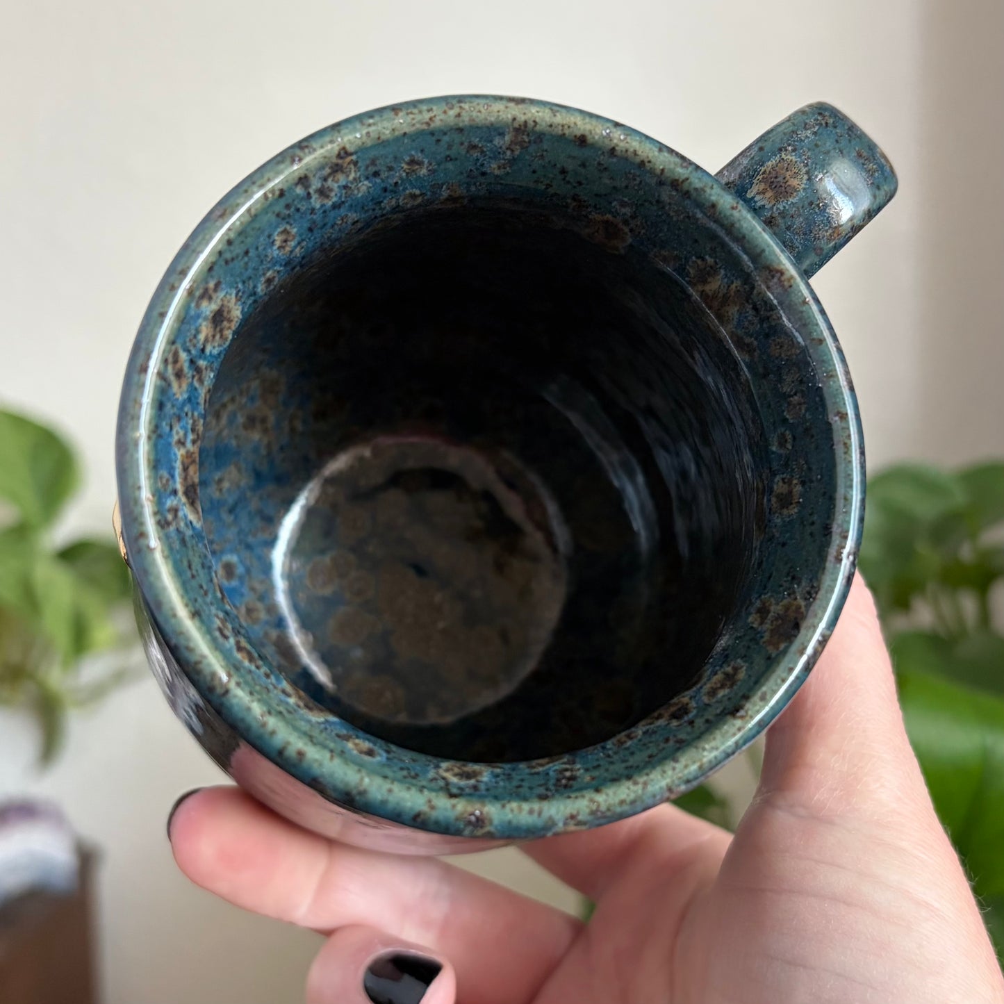 Celestial Raven Mug • Shipwreck Glaze • 15 fl oz