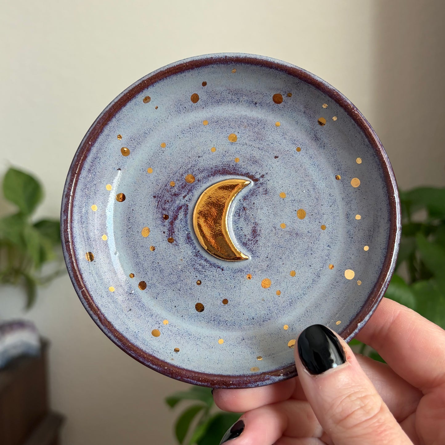 Crescent Moon Ring Bowl • Déjà Vu Glaze
