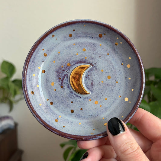 Crescent Moon Ring Bowl • Déjà Vu Glaze
