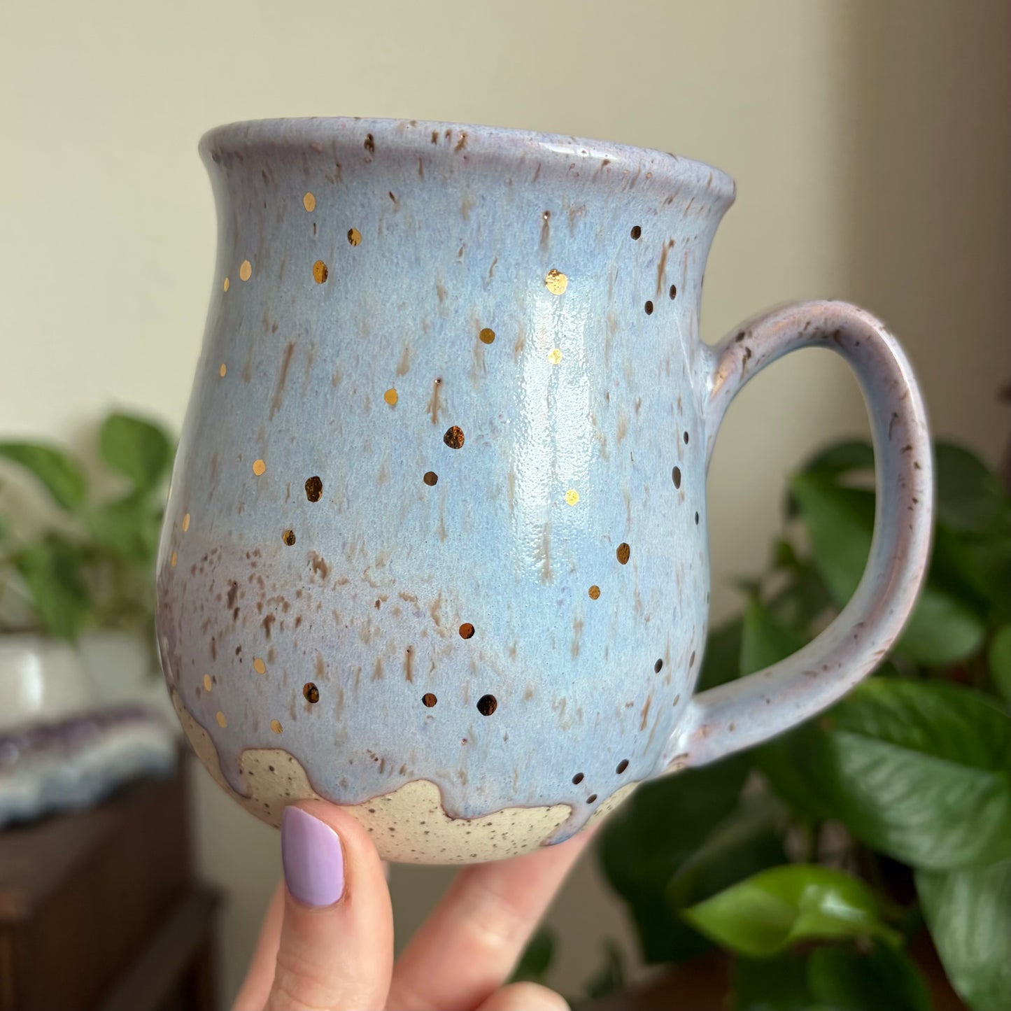 Sunrise Mug • Drippy Lavender Haze Glaze • 17 fl oz