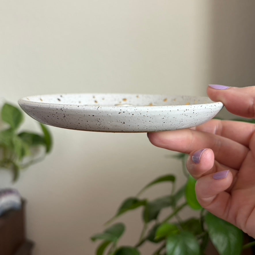 Celestial Hare Incense Holder • Snow Glaze