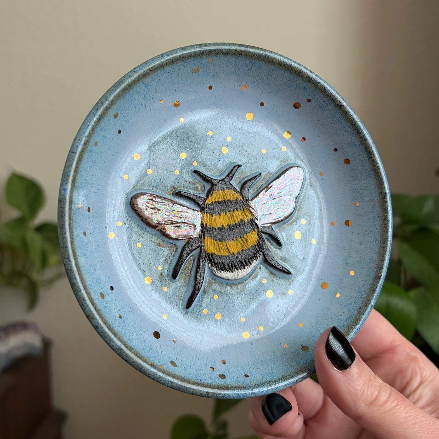 Bee Catchall • Blue Glaze