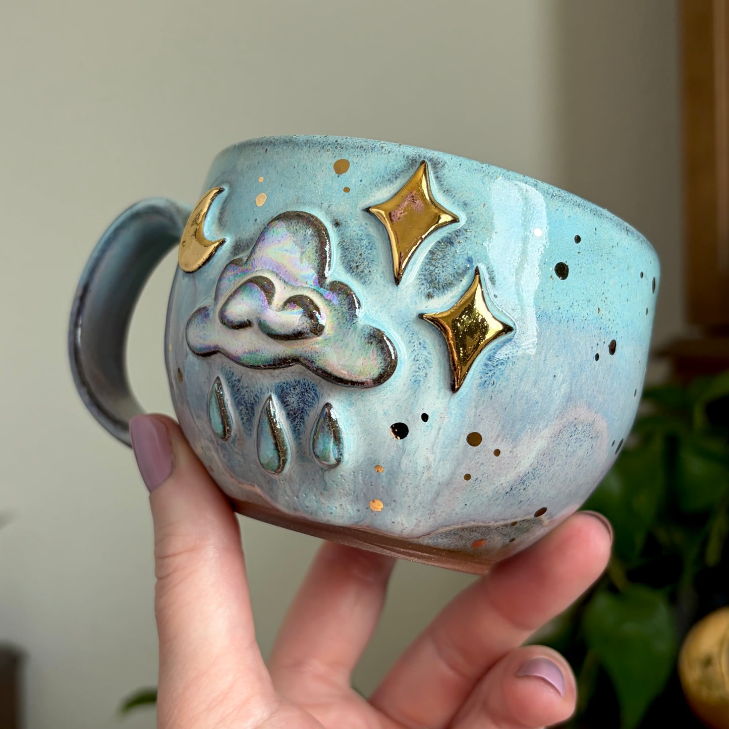 Rain Cloud Mug • Cotton Candy Sky Glaze • 10 fl oz