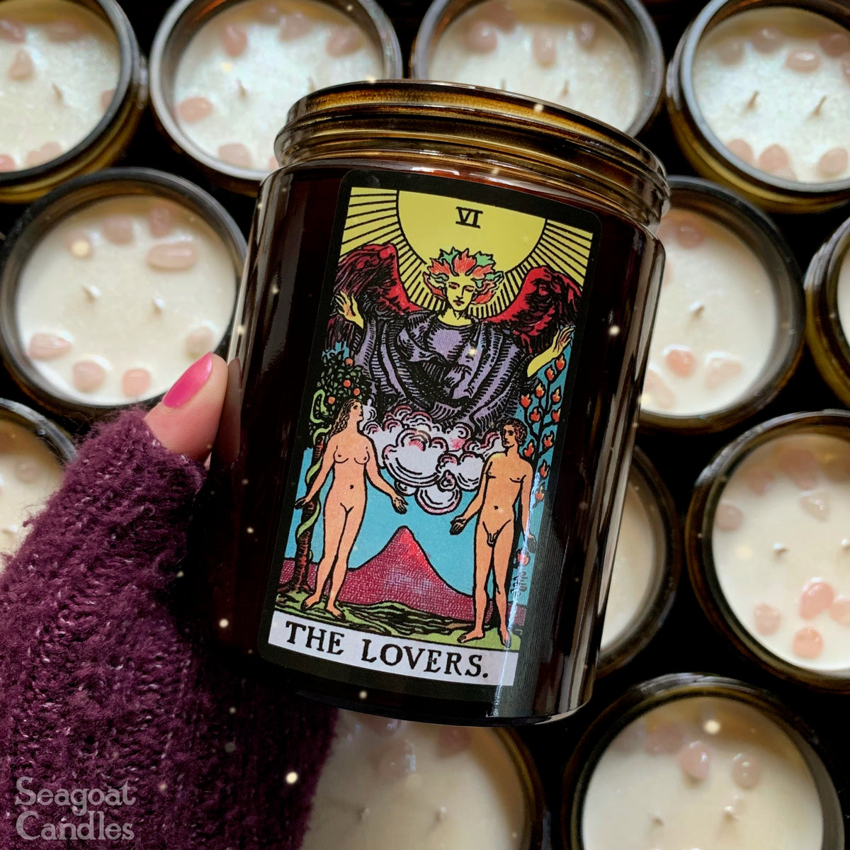 THE LOVERS CANDLE • bohemian rose + rose quartz