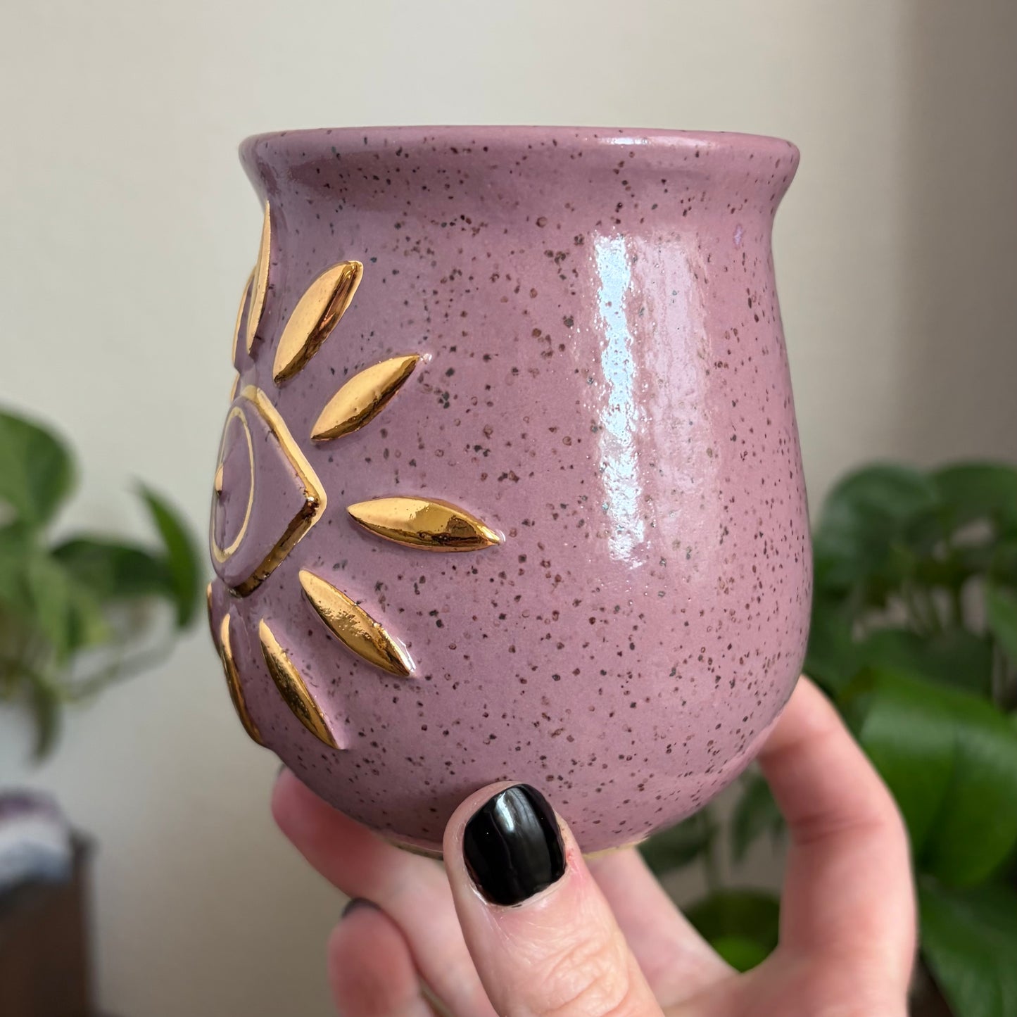 Third Eye Mug • Dusty Plum Glaze • 14 fl oz