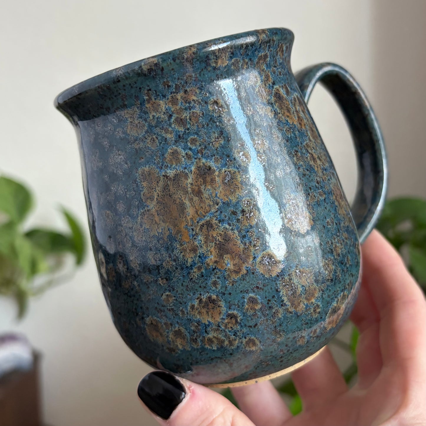 Celestial Raven Mug • Shipwreck Glaze • 15 fl oz