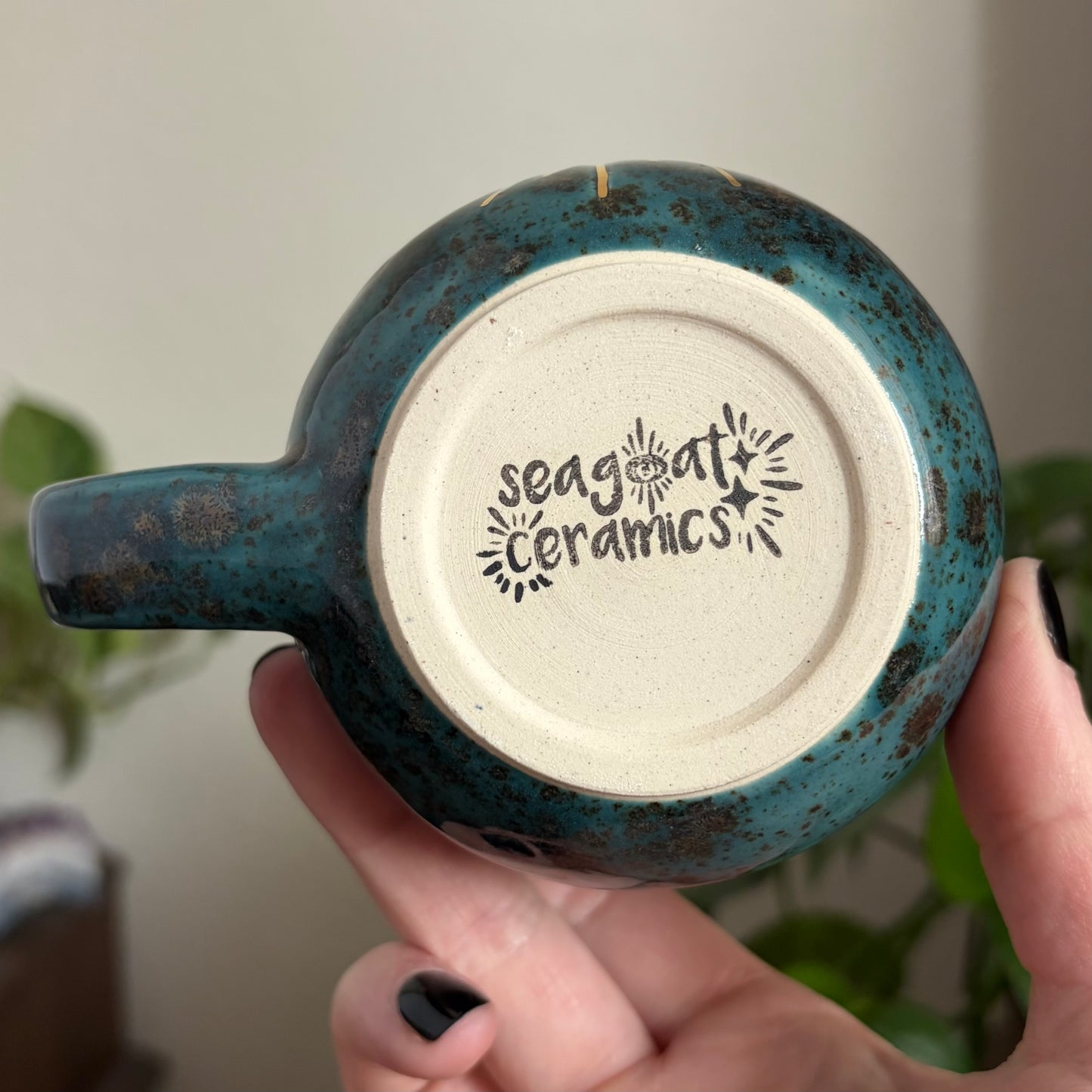 Crescent Burst Mug • Shipwreck Glaze • 11 fl oz