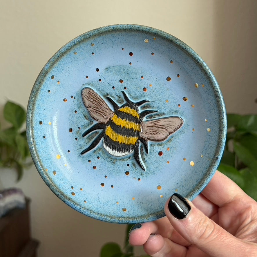Bee Catchall • Blue Glaze