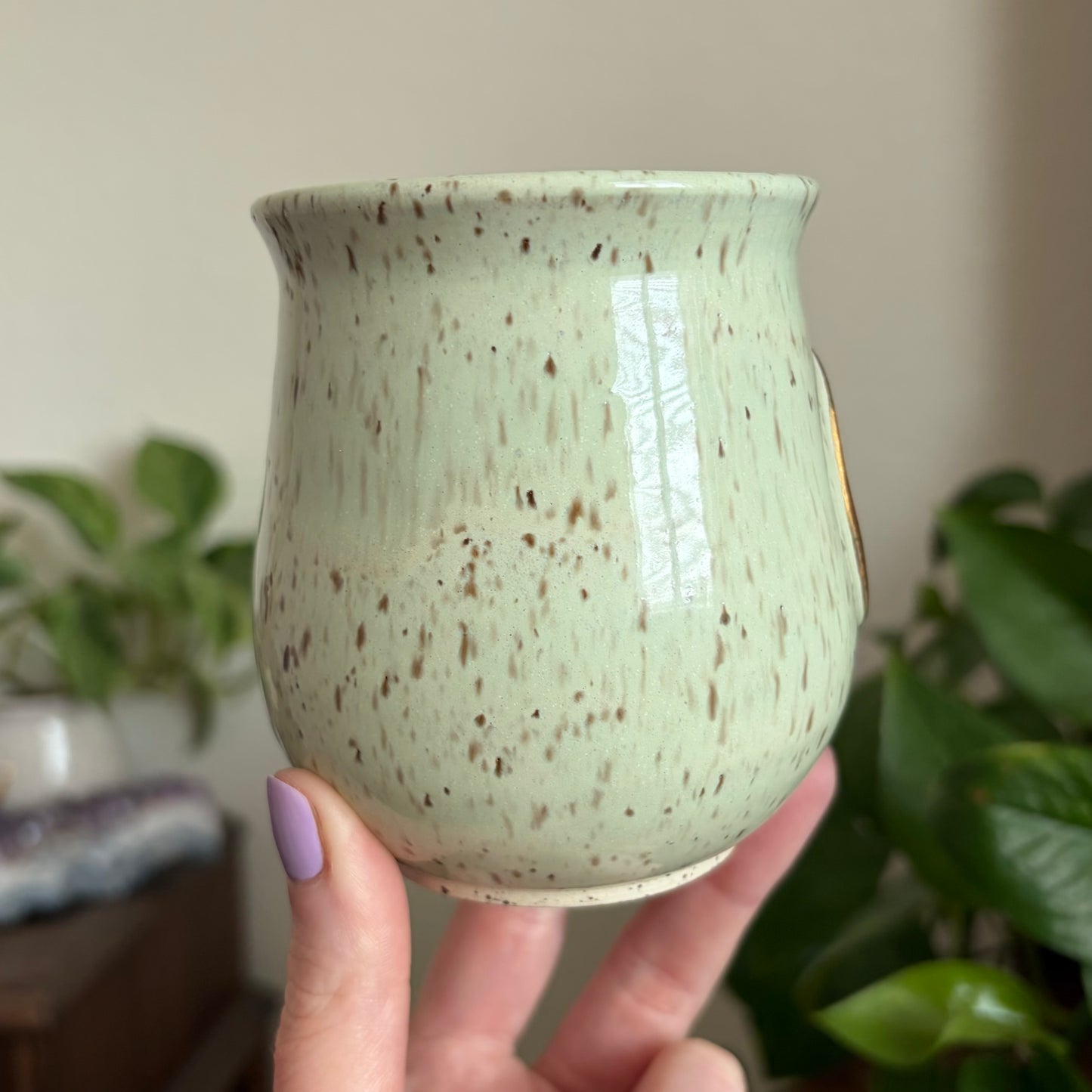 Moon + Star Mug • Meadow Glaze • 13 fl oz