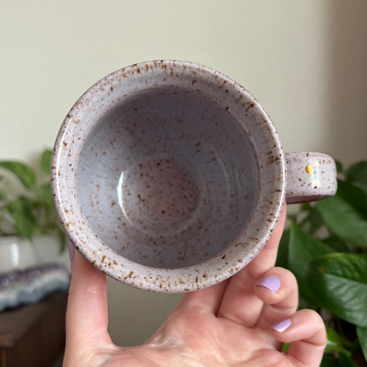Moon + Stars Double Sided Mug • Lavender Haze Glaze • 15 fl oz