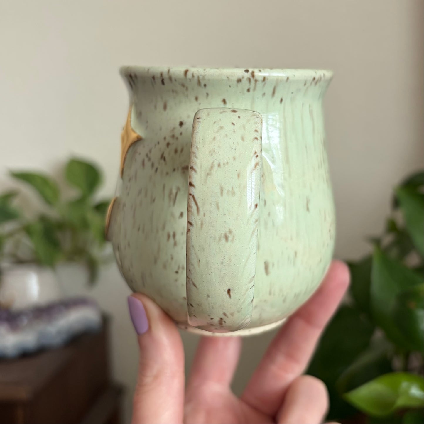 Moon + Star Mug • Meadow Glaze • 13 fl oz