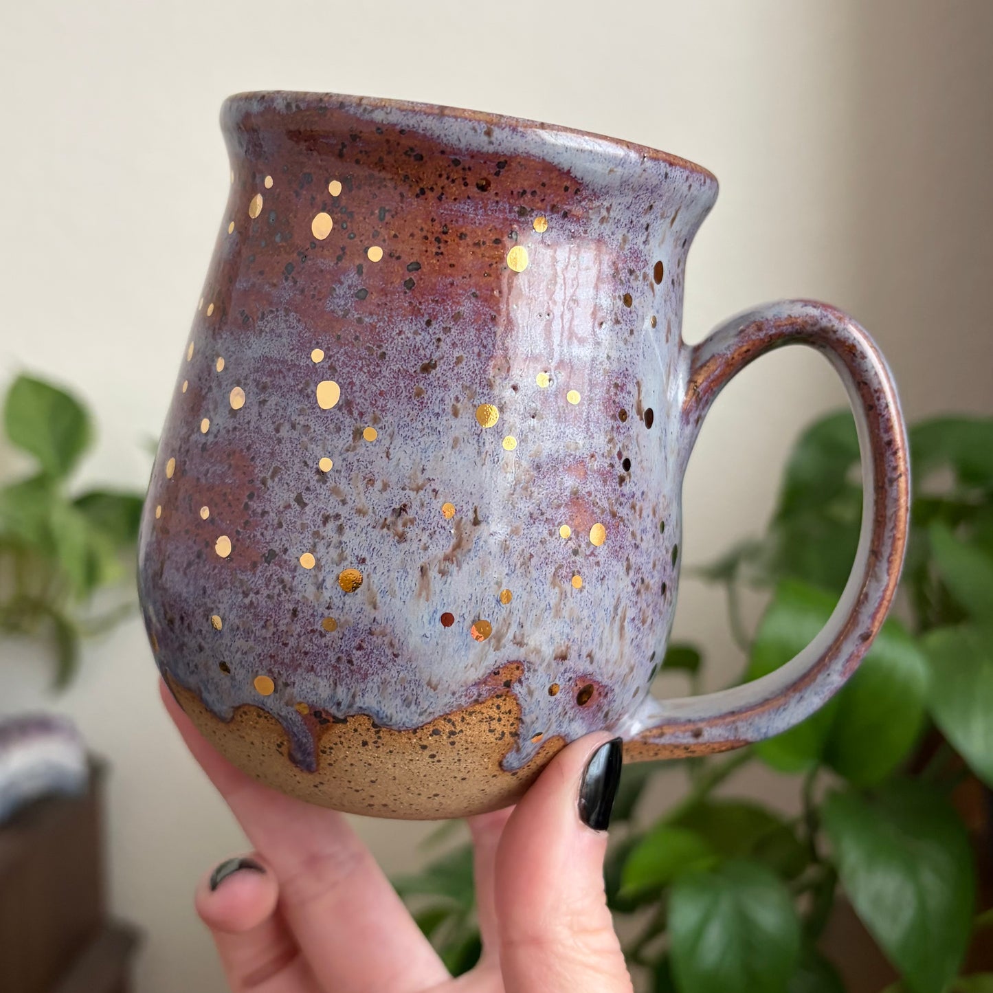 Celestial Cat Mug • Drippy Déjà Vu Glaze • 14 fl oz