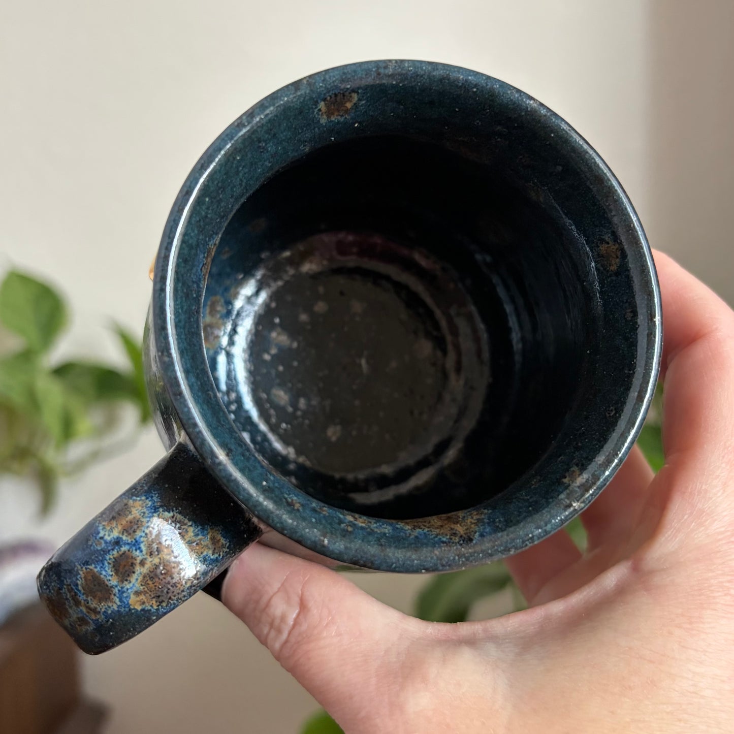 Moon + Stars Double Sided Mug • Shipwreck Glaze • 12 fl oz