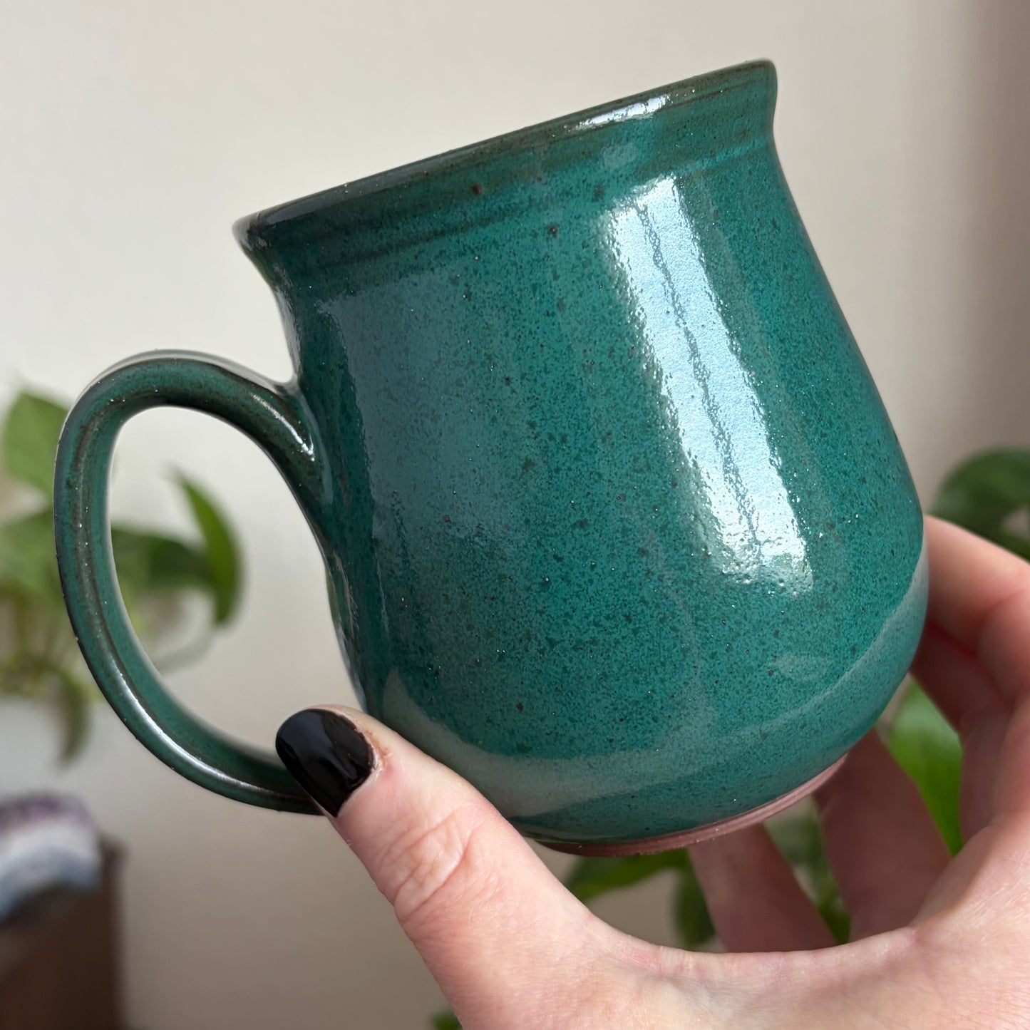 Moon + Star Mug • Emerald Glaze • 13 fl oz