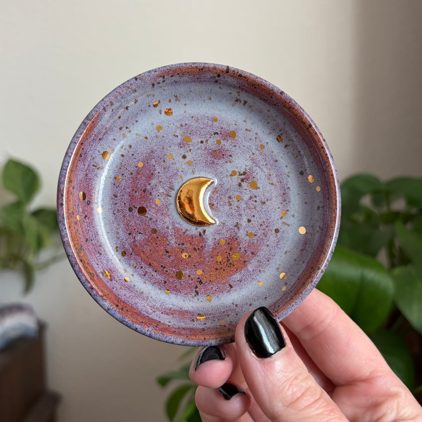Crescent Moon Ring Bowl • Déjà Vu Glaze