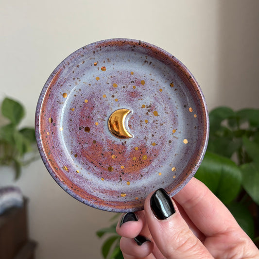 Crescent Moon Ring Bowl • Déjà Vu Glaze