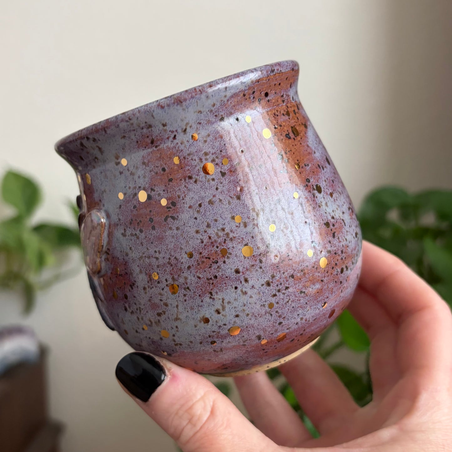 Bee Small Planter • Déjà Vu Glaze • Drainage